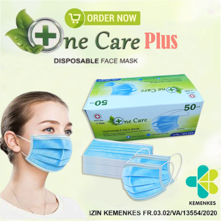 TERMURAH Masker ISI 50pcs 1BOX EARLOOP MASK KEMENKES Disposable mask