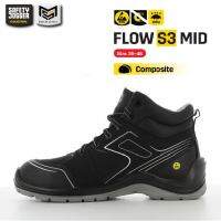 [รับประกัน 3 เดือน] Safety Jogger รุ่น FLOW S3 MID รองเท้าเซฟตี้หุ้มข้อ มาตรฐาน S3 หัวคอมโพสิท ทำจากตาข่าย 3D