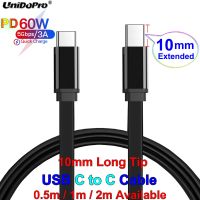 USB แบน C ถึง C PD 60W 3A สายที่ชาร์จความเร็วสูง10ปลายขนาดมิลลิเมตรสำหรับ Blackview BV7100 BL8800 Pro BV8800 Doogee X97 (Pro) S61 (Pro) V30 V20