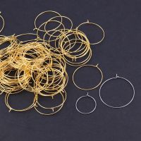 20pcs/Lot Stainless steel hoop earrings pendants for jewelry making diy Big large hoop earrings findings accessories parts HXD