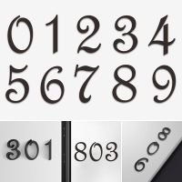 【LZ】✔  Creative House Apartment Numbers Fashion Self Adhesive Number Signs On The Door Home Hotel Office Building Flat/3D Number Plates