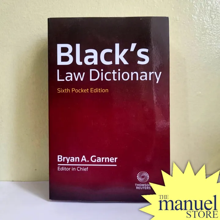 Black's Law Dictionary (2021) 6th Pocket Edition Sixth Legal