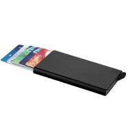 Portable Bank Card Box Anti-theft Brush ID Credit Card Box Simple Business Card Box Aluminum Alloy Card Box Metal Wallets Pocket Wallets