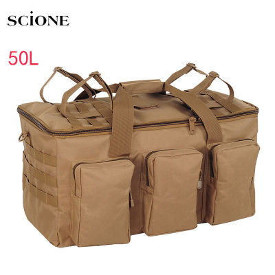 50L Outdoor Military Bag Tactical Backpack Large Capacity Camping Bags Mens Hiking Travel Mountaineering Army Luggage Bag X132A