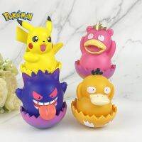 ส่งเร็วทัมเบลอร์โปเกมอน4ชิ้น/เซ็ตปิกาจู Gengar Slowpoke การ์ตูนของเล่นตัวการ์ตูนอะนิเมะของขวัญชุดโมเดลสะสมสร้างสรรค์