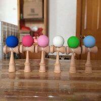 Outdoor Juggling Balls Kendama 18 cm professional Wooden Toys Sport Ball Game For children Colors Random