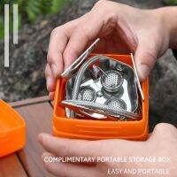 Camping Windproof Stove Portable Three Core Heads Camp Stove Ultralight High Temperature Resistant Picnic Cooking Furnace