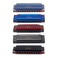 10 Holes Harmonica Blues Harps Mouth Organ with Cases