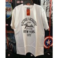 HM Fender NY เสื้อ FENDER NEW YORK เสื้อวง เสื้อยืด เฟนเดอร์ นิวยอร์ค เสื้อวินเทจ เสื้อยืดคอกลมผ้าฝ้าย