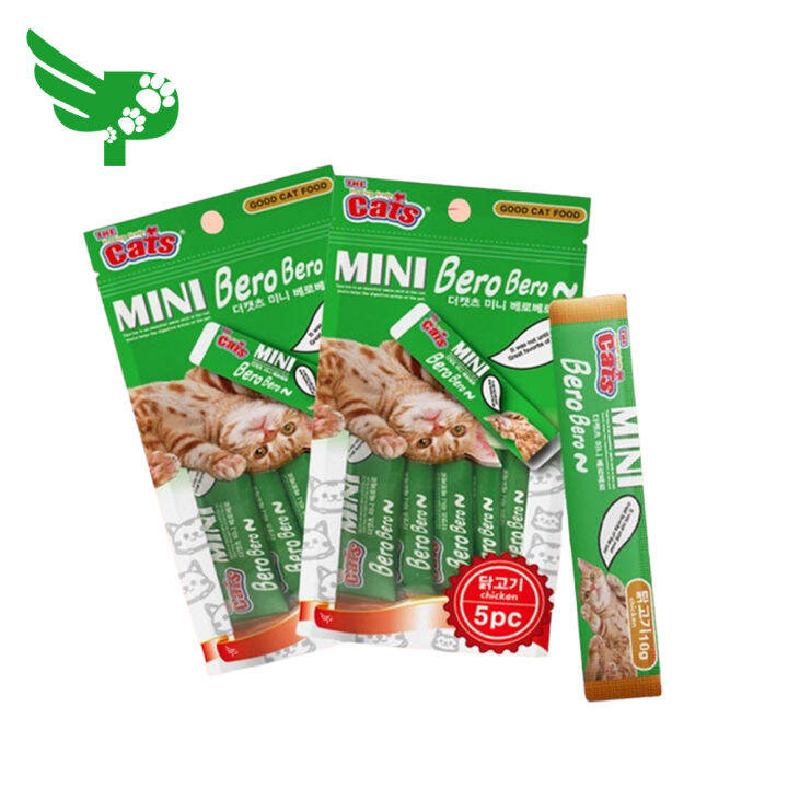 The Cats Mini Bero Bero 5pcs/pack Chicken Flavor sold per pack