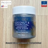 Pacifica® Coconut &amp; Charcoal Underarm Detox Scrub 205 ml สครับ ดีท็อกซ์ ใต้วงแขน มะพร้าว &amp; ถ่าน