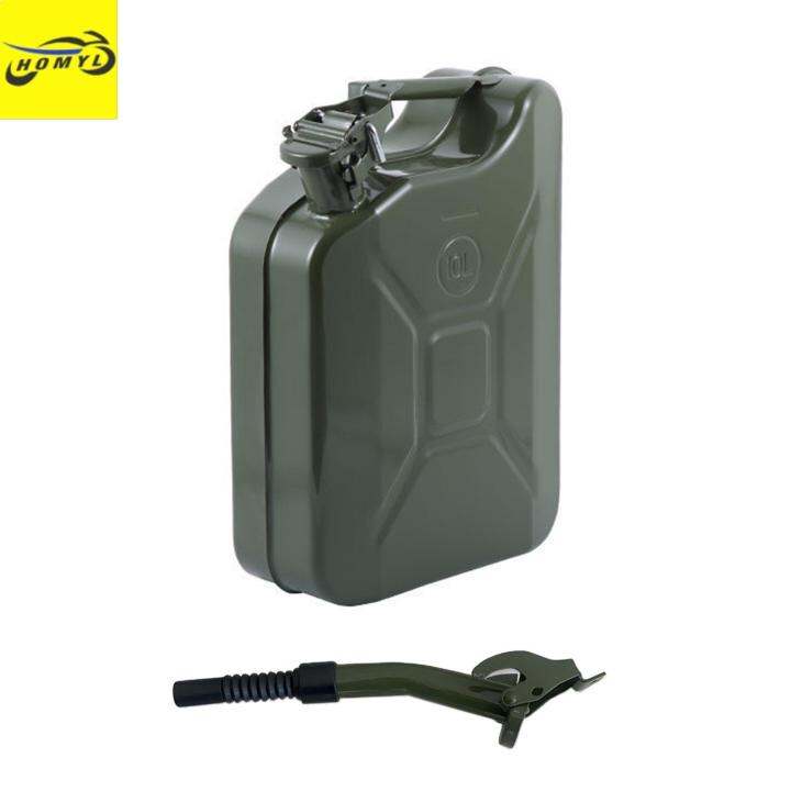 Homyl Fuel Tank Metal Militarys Style Storage Jerry Can for Car