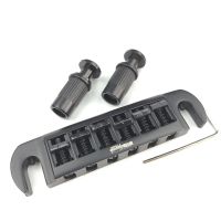 【CW】 Wilkinson Adjustable Wraparound Tailpiece Bridge For LP Lespaul Electric Guitar Black WOGT3