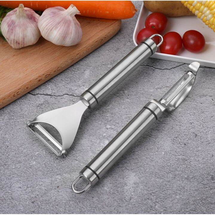 Stainless Steel Cutter Potato Julienne Vegetables Fruit Peeler Parer ...