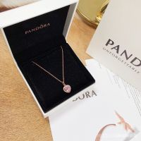 Pandora สร้อยคอเงินแท้ 925 จี้รูปหัวใจ ของขวัญที่ดีที่สุด สําหรับแฟนสาว