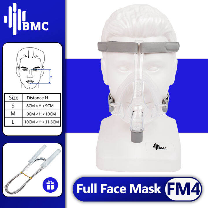 BMC F4 Full Face Mask CPAP Auto CPAP BiPAP Mask For CPAP Machine Of S/M/L Three Size Masks