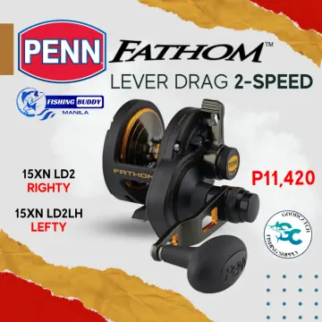 PENN Fathom Lever Drag 2 Speed Overhead Conventional Fishing Reel