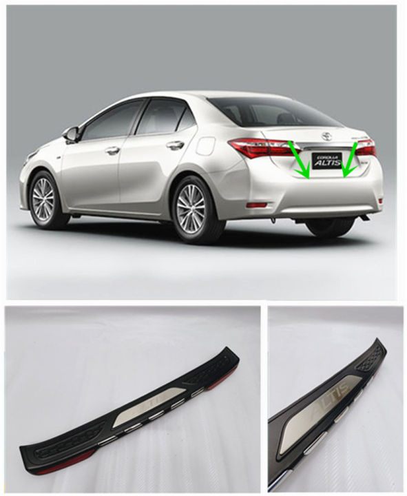 Toyota Altis 2014-2017 ABS Rear Bumper Guard Trunk Protector with ...