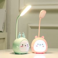 New creative cartoon deer cute led rechargeable eye protection night light student bedroom dormitory folding reading lamp —D0516