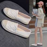 COD DSFEDTGETEER 35-39 Womens Autumn New Casual Loafer Shoes Flat Bottom Slip-on Fisherman Shoes