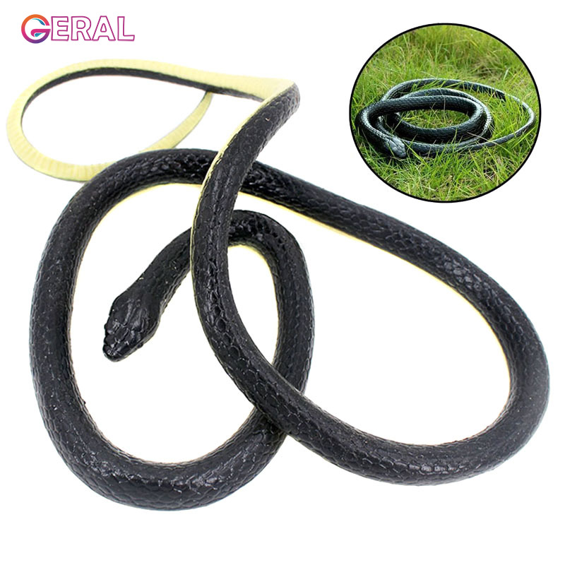 130cm Real Rubber Toy Fake Snake Safari Garden Prop Joke Prank Gift 