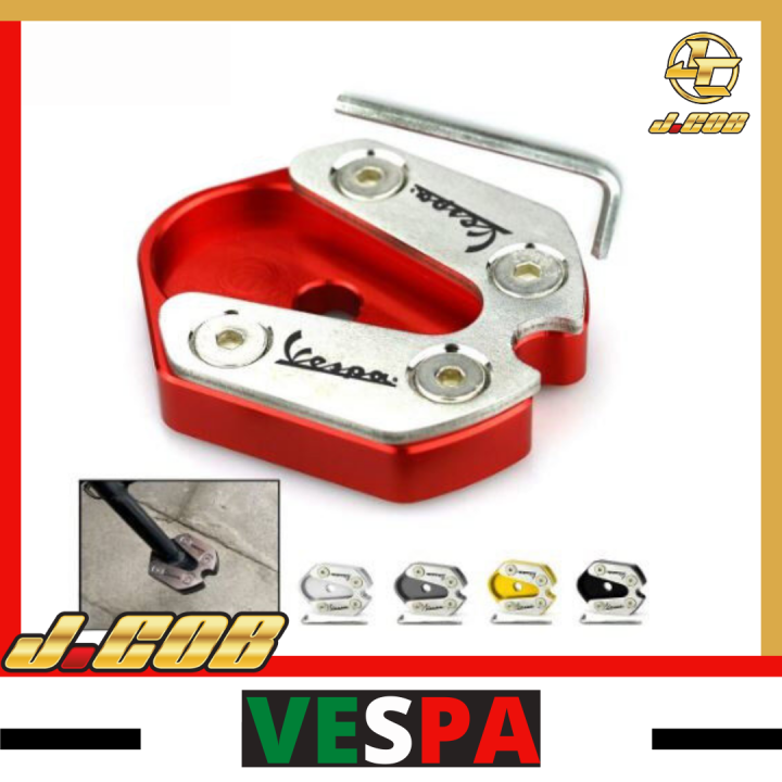 VESPA Sprint Piaggio LX 150 S150 Primavera Motorcycle CNC Enlarge Plate Side Stand Enlarger