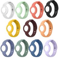 2023△✇ Case for Apple AirTags Soft Silicone Strap Anti-Scratch Bracelet Protective Cover Shell for AirTag children Watch Strap