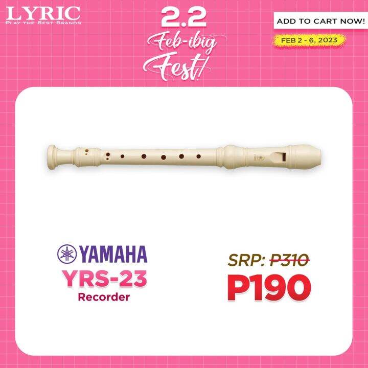 Yamaha YRS23 Recorder Lazada PH