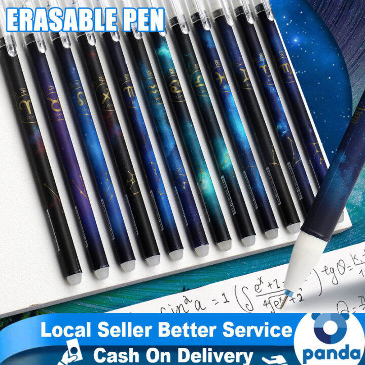 12Pcs/Set Constellation Erasable Pen Student Erasable Gel Pen 0.5mm