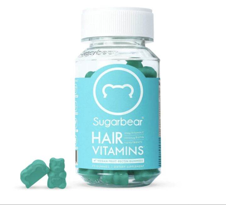 Hair Vitamins, Vegan Gummy Hair Vitamins with Biotin, Vitamin D, Vitamin B12, Folic Acid