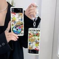 เคสกันกระแทกสวยงามสำหรับ Samsung Galaxy Z Flip4 Z Flip3 Samsung Z ที่เป็นเอกลักษณ์ Flip4 Z เคสโทรศัพท์ป้องกัน Flip3