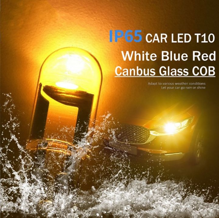 cw-car-t10-w5w-glass-cob-6000k-reading-lamp-wedge-license-plate-bulb-194-192-12v