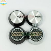 4pcs 60MM Car Wheel Center Hub Caps for RAYS VOLK Emblem black Auto Styling Rim Hub Cap