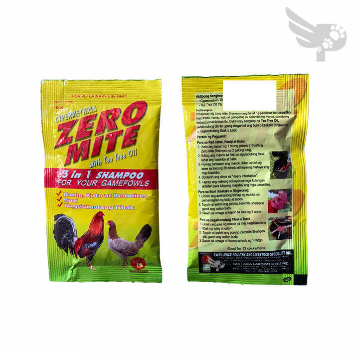 Zeromite 10ml sold per 12 sachets Excellence Shampoo