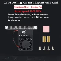 Waveshare X3 Pi Fan HAT for Sunrise X3 Pi Cooling Fan Expansion Board with GPIO Interface Heat Dissipation Fan