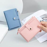 Simple Fashion Women Wallet New PU Leather Short Wallets Multi-card Position Clutch Money Bag Student Zipper Coin Purse Wallet