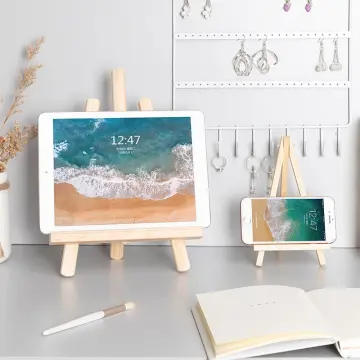 Mini Small Desktop Easel With Canvas Frame Acrylic Oil Painting Art Drawing  Table Display Tablet Phone Book Folding Wood Stand