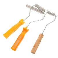 [Kiki tool store] Roller Self Defoaming Tool Fiberglass Spiked Leveling Screeding Nail Tools Levelling Bubble Hand Floor Cement Brush Repair