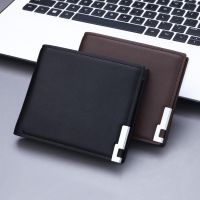 Hot Selling Fashion Men Wallets 2023 Luxury Brand Short Wallet Mens Multi-card Ultra-thin Wallet Trend No Zipper Coin Purse