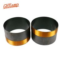 GHXAMP 102mm Bass Voice Coil Woofer Repair Parts 8ohm Black Aluminum High Power For 18 inch Subwoofer Speaker Round Wire 2PCS