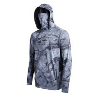 Pelagic Hooded Fishing Shirt UPF 50 Men Face Cover Fishing Clothes Outdoor Summer Mask Hoodie Sun Uv Protection Camisa De Pesca