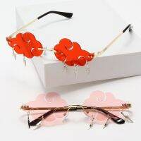 【hot】 Rimless Sunglasses Woman Clouds Glasses Female Male Metal Tassel Design