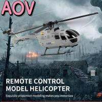 ของเล่นเฮลิคอปเตอร์ควบคุมรีโมต AOV 4ช่องใบพัดเดียวเครื่องบินของเล่น RC พร้อมของเล่นเครื่องบินบังคับวิทยุ6-ไจโรแกน2.4Ghz พร้อมไฟหน้ารถมอเตอร์ไซค์แบบ LED เฮลิคอปเตอร์ควบคุมรีโมตของเล่น