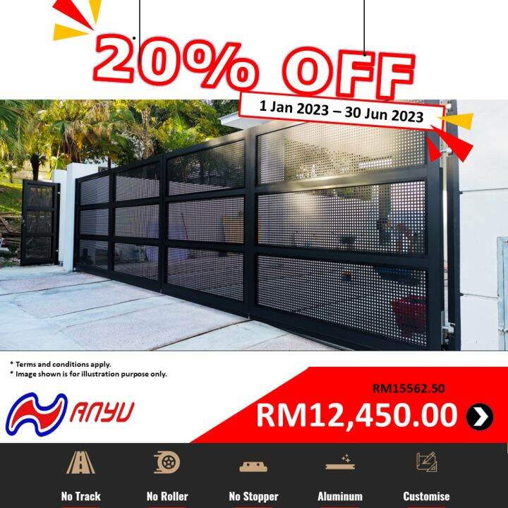 An Yu Autogate AY90 Aluminium Trackless Folding Autogate Price