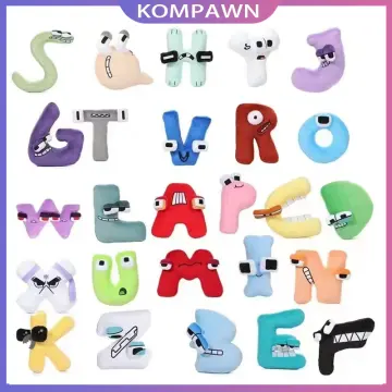 1Pcs 8-10Cm Alphabet Lore Plush Doll Children's School Bag Pendant  Educational Toys Y