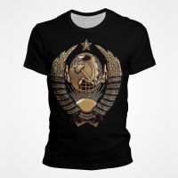 New Summer CCCP Russian 3D T Shirts Moscow Men Women Tees Tops USSR Soviet Union Mans Short Sleeve Breathable Casual Clothes