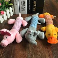 Pet Play Toys Pet Dog Puppy Cat Squeaker Quack Sound Throw Toy Chew Play Interactive Toys Elephant Duck Pig Toys