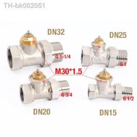 ﹊ Brass Straight Radiator Valve Without Thermostatic Head for HVAC System DN15 DN20 DN25 DN32 Temperature Controller Valve