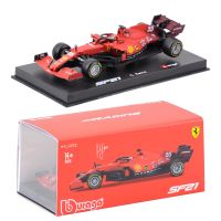 โมเดลรถยนต์ โมเดลรถเหล็ก Fer 2021 SF21 เบอร์ 55 Carlos Sain 16 F1 Formula One ของเล่นสําหรับเด็ก สเกล 1:43