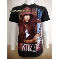 (พร้อมสต็อก) eminem 100 cotton ROCK band T-shirt, backband Men T-Shirt